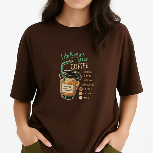ELYSEE | ARTISAN COFFE PRINTED TOP