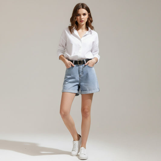 MIA | CUFFED DENIM SHORTS