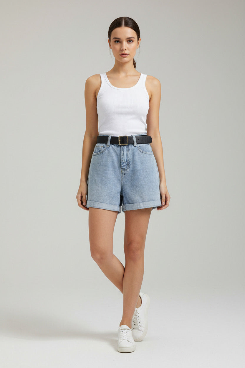 MIA | CUFFED DENIM SHORTS