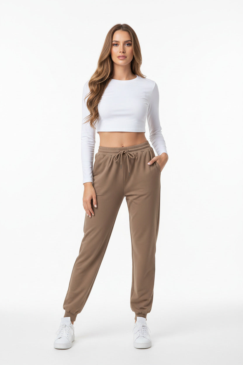 KEVA | LACE-HEM JOGGERS